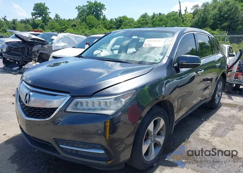 2016 Acura Mdx Acurawatch Plus Package из США, поврежденный, VIN 5FRYD4H28GB040924